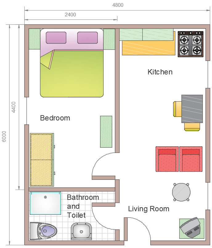 Customised Container Option 1: combination of 2 containers
