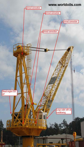 Diesel Powered Marine API 2C Crane - 100ft for Sale
