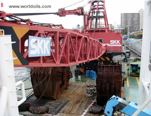 Grab Dredger with Pusher Tug for sale