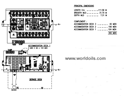  300 man Accommodation Work Barge 