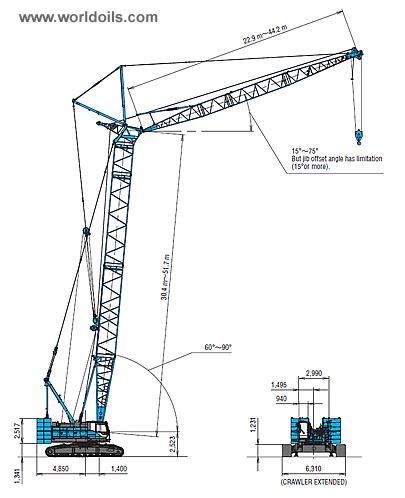 120T Kobelco 7120S Crawler Crane for Sale