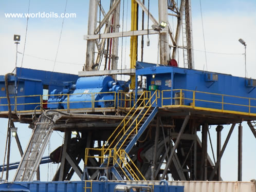 Drilling Rig with Top Drive in USA