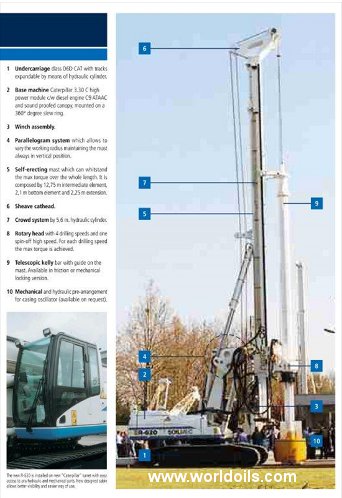 2006 Built Soilmec R-620 Crawler Drilling Rig for Sale