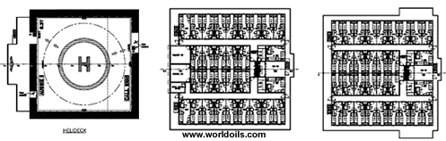293 Men Pipelaying Diving Maintenance Accommodation Barge For Sale