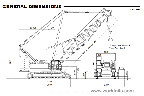 CKE2500 Kobelco Crawler Crane for sale