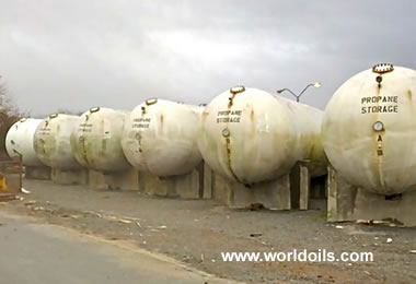 Used Bulk LPG Propane Tanks - 1980 Built 30,000 Gallon - For Sale