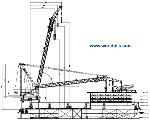 Accommodation Barge with 1600Ton Crane for Sale - Newbuilding