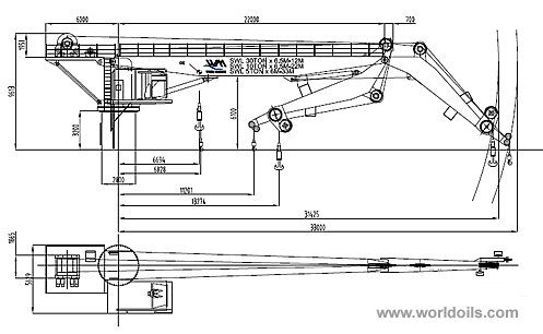 Electro Hydraulic Knuckle Boom Offshore Crane