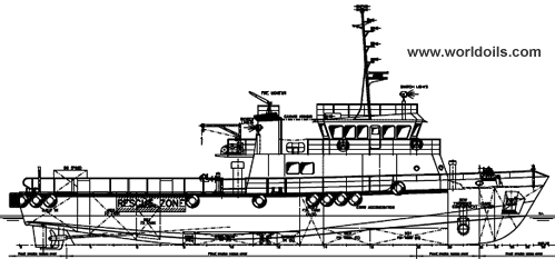 Safety / Standby Vessel for Rigs - 34mtrs