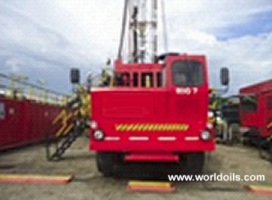 Used Taylor 350 HP Trailer mounted Electrical Drilling Rig for Sale
