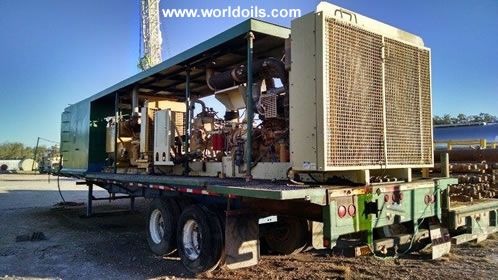 Ingersoll-Rand 1170cfm/350psi Air Compressor with 240 KW GenSet for Sale
