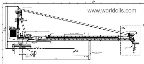 40T Offshore Wireluffing Diesel Hydraulic Crane - New