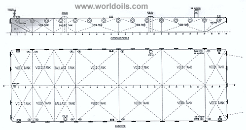 46M Steel Flat Top Deck Cargo Barge for sale