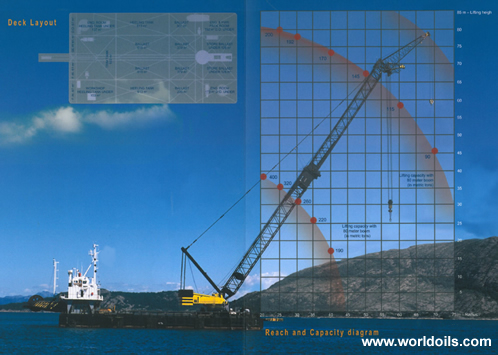 60M Floating Crane Barge for sale