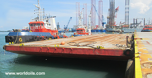 230ft Flat Top Deck Cargo Barge for Sale