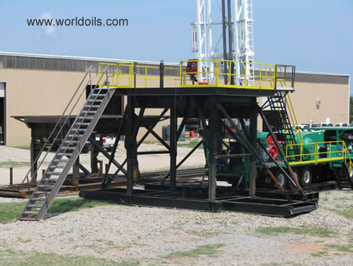750 HP Single Drum Drawworks six axle Carrier Mounted Rig
