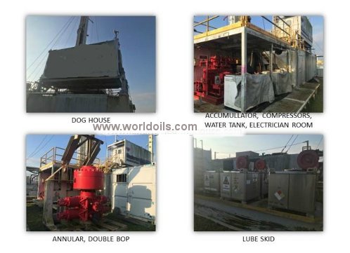 850 HP Trailer Mounted Drilling Rig for Sale 