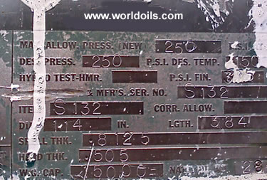 Master Tank ASME LPG Storage Tank for Sale - 1966 Built