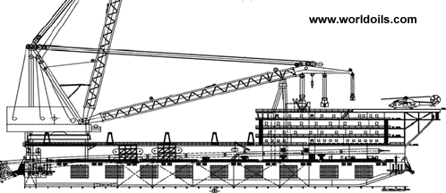 Accommodation Barge with 1600Ton Crane for Sale - Newbuilding