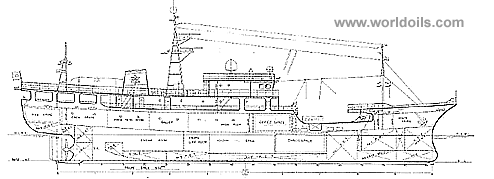 Accomodation vessel for charter