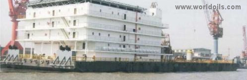 Accommodation Crane Barge - 300 Men - for Sale