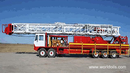 Carrier Mounted 550HP Telescopic Mast Rig