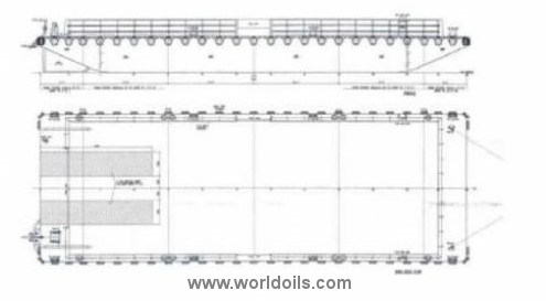 Flat Top Barge - 46m - for Sale