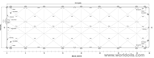 70M Flat Top Deck Cargo Barge - For Sale