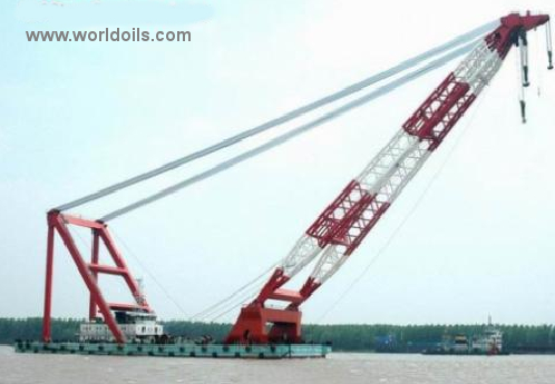 Self-Propelled Floating Crane Barge for Sale
