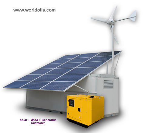 Mobile Solar + Wind + Genset Container for Sale