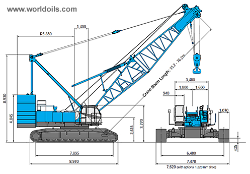 Kobelco 7250-2F Crawler Crane for sale