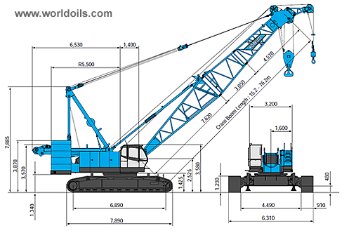  Kobelco CKE1350-1F Crawler Crane for Sale