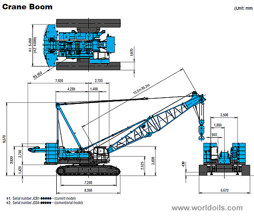 Kobelco CKE1800-1F Crawler Crane for sale