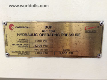 New Cameron 15K TL Bonnets For Sale