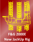 F&G 3000E design New Jack Up Rig - 400 foot For Sale