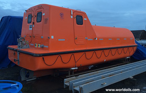New Fassmer 60 person Lifeboats and Davits