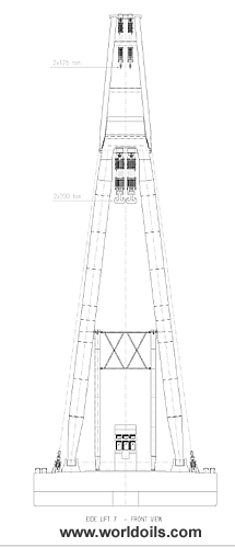 400MT Sheer Leg Crane Barge for sale