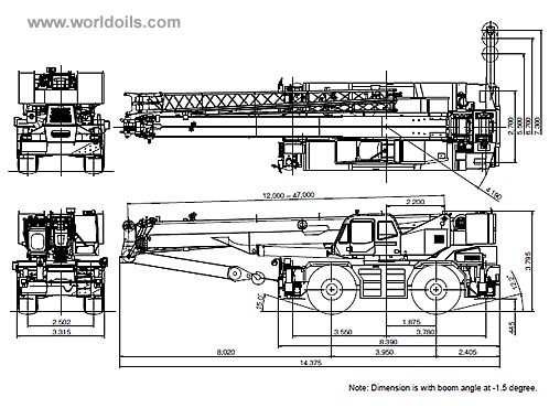 80,000kg Rough Terrain Crane For Sale