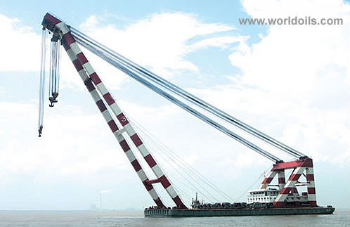 1300ton Sheerleg Floating Crane for Sale