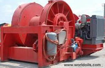 Right Hand Single Drum Winch Skagit Model AED 295 - for Hire