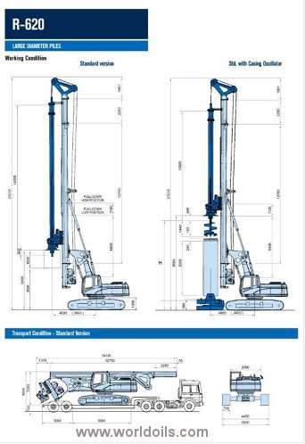 Soilmec R-620 Crawler Used Drilling Rig for Sale