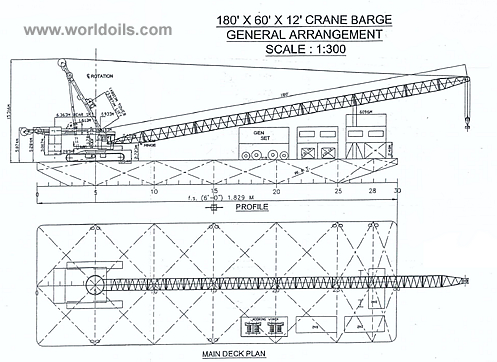 Over 52M Top Deck Cargo Barge with Winch for Sale