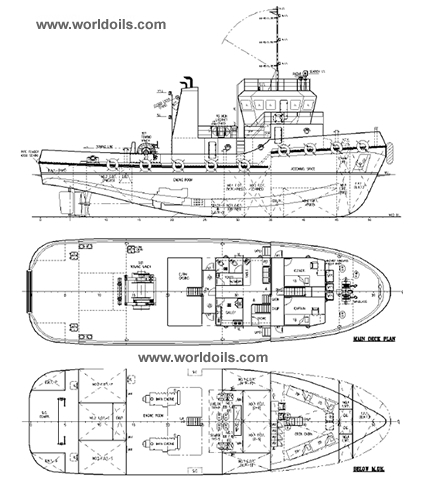 2400bhp Twin Screw Tugboat