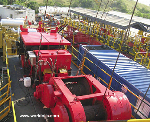 Used 750hp 6 axle Trailer Mounted Drilling Rig