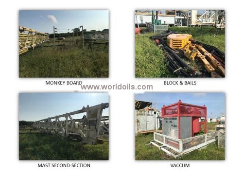 Used 850 hp Trailer Mounted Drilling Rig for Sale 