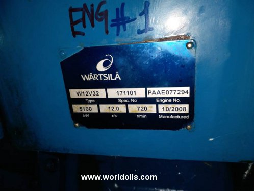 2008 Built Wartsila W12V32 generators for Sale