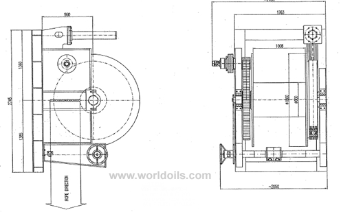 Hydraulically Operated 40T Winch for Sale