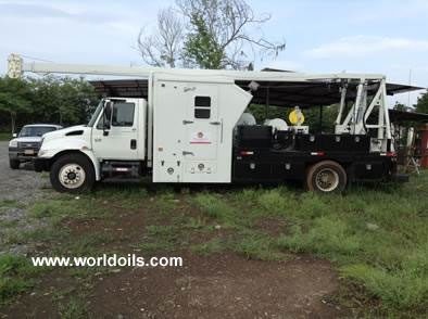 Double Drum Wireline Unit Truck Mounted With Mast for Sale