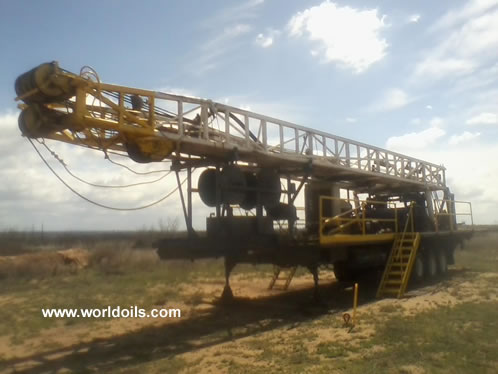 Witchtex R-4 Trailer Mounted Used Drilling Rig for Sale