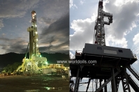 1600HP Sling Shot, Skidding, Triple Drilling Rig for Sale